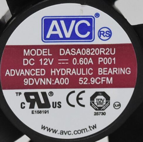 9DVNN أصلي OEM خلفي صغير الحجم مروحة كمبيوتر للكمبيوتر الشخصي لـ Dell Optiplex 390 790 990 3010 7010 9010 4-Wire 5-Pin موصل الطاقة Foxconn AVC Sunon Rev:A00 in Kuwait