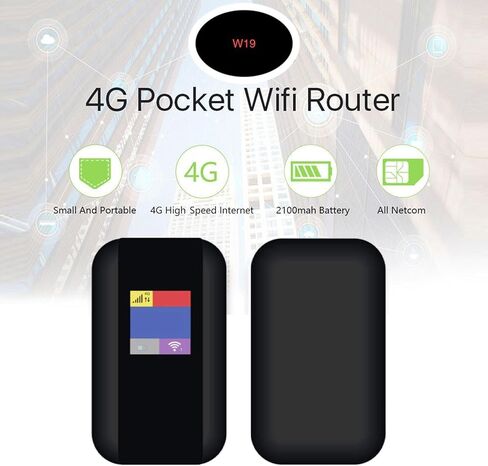 نقطة اتصال واي فاي متنقلة 4G LTE بسرعة 500 ميجا بت في الثانية، راوتر إنترنت لاسلكي فائق السرعة مع فتحة لبطاقة SIM، شاشة ملونة تدعم 10 مستخدمين، واي فاي محمول لأجهزة متعددة in Saudi Arabia