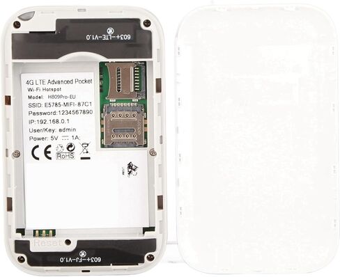 جهاز توجيه Dioche 4G مع جهاز توجيه WiFi محمول 4G للجيب بسرعة 300 ميجابت في الثانية التوصيل والتشغيل Mini Smart لأوروبا - يدعم 10 مستخدمين مع فتحة بطاقة Micro in Kuwait
