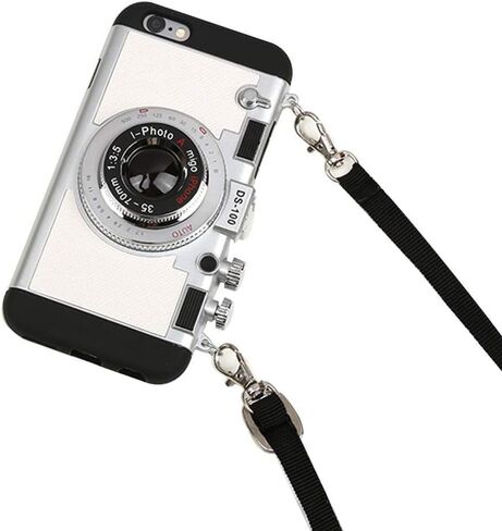 SGVAHY Emily in Paris حافظة هاتف لهاتف iPhone 17 Pro Max Vintage حافظة كاميرا لطيفة ثلاثية الأبعاد بتصميم فريد من نوعه مع حزام رقبة قابل للإزالة من السيليكون للفتيات والأطفال والنساء باللون الأسود in Kuwait