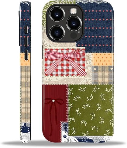 for iPhone 14 Pro Max Case, Shockproof 2-in-1 Double Protective Cover for Women Girls Men Boys, Stylish Anti-Scratch Phone Case Aesthetic, Patchwork Collage Art in Saudi Arabia