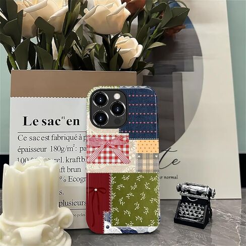 for iPhone 14 Pro Max Case, Shockproof 2-in-1 Double Protective Cover for Women Girls Men Boys, Stylish Anti-Scratch Phone Case Aesthetic, Patchwork Collage Art in Saudi Arabia