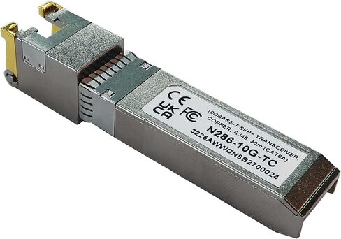 Tripp Lite 10G SFP+ Cisco Compatible Cat6a Transceiver, Copper RJ45 Ethernet Cable Adapter, SFP-10G-T-X Compatible, MSA-Compliant, Hot-swappable, 98 Feet / 30 Meters, 3-Year Warranty (N286-10G-TC) in Saudi Arabia