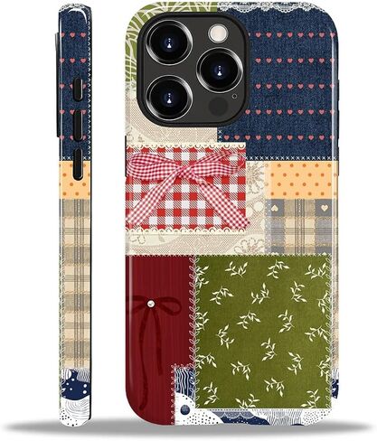 for iPhone 14 Pro Max Case, Shockproof 2-in-1 Double Protective Cover for Women Girls Men Boys, Stylish Anti-Scratch Phone Case Aesthetic, Patchwork Collage Art in Saudi Arabia