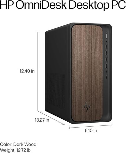 كمبيوتر HP 2025 OmniDesk M03 Premium Business Next Gen AI Desktop كمبيوتر Intel Core Ultra 5 225 (حتى 4.9 جيجا هرتز)، ذاكرة الوصول العشوائي DDR5 سعة 32 جيجا بايت، 2 تيرابايت PCIe SSD، Wi-Fi 6، HDMI، DP، دعم شاشتين 4K، Windows 11 in Kuwait