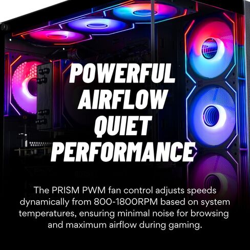 كمبيوتر مكتبي للألعاب Panorama XL (Radeon RX 9070 XT، معالج AMD Ryzen 7 9700X، ذاكرة الوصول العشوائي DDR5 سعة 32 جيجابايت، 2 تيرابايت NVMe Gen4 SSD، HDMI، WiFi 7، RJ45، Windows 11 Pro) - أفضل كمبيوتر برجي تم تصميمه مسبقًا RGB لعام 2025 للاعبين in Kuwait