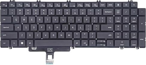لوحة مفاتيح بديلة بإضاءة خلفية لجهاز Dell Latitude 15 5520 5521 5530 5531 5540 3540، الدقة 3560 3570 3580 سلسلة الكمبيوتر المحمول مع تخطيط الولايات المتحدة N7N16 0N7N16 in Kuwait