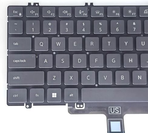 لوحة مفاتيح بديلة بإضاءة خلفية لجهاز Dell Latitude 15 5520 5521 5530 5531 5540 3540، الدقة 3560 3570 3580 سلسلة الكمبيوتر المحمول مع تخطيط الولايات المتحدة N7N16 0N7N16 in Kuwait