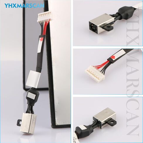 DC Power Jack Connector Cable for Dell XPS 15 9550 9560 9570 P56F Precision 5510 Series 64TM0 064TM0 AAM00 DC30100X300 DC30100X200 Charging Port Replacement Dock Connector Flex Cable with Repair Tools in Saudi Arabia