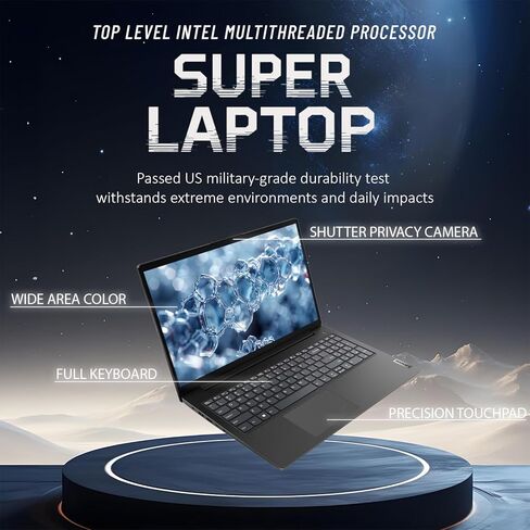 كمبيوتر محمول Lenovo 2026 New Business and Student V-Series، Ryzen 3 7320U (يتفوق على Intel i5-1235U)، 16 جيجابايت DDR5، 512 جيجابايت PCIE، شاشة 15.6 بوصة FHD، تصميم نحيف للغاية، عمر بطارية 14.5 ساعة، Windows 11 Pro in Saudi Arabia