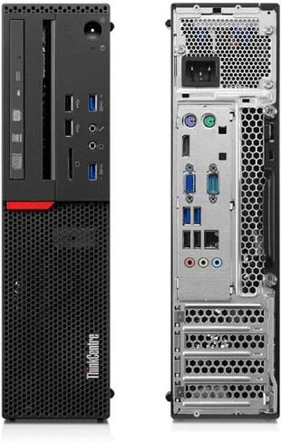 Lenovo Computer Desktop PC, New 24 Inch Monitor, Intel Core i7-6700, 32GB RAM 512GB SSD +2TB HDD, 2GB Graphics Card, HDMI, Wi-FI, Wireless Keyboard & Mouse (Renewed), Black in Saudi Arabia