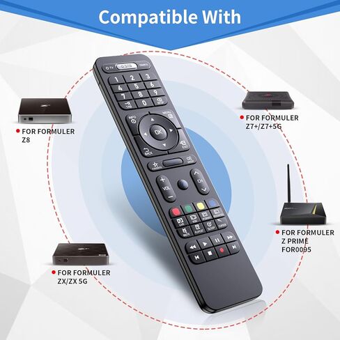 Replacement Remote for Formuler Z8, Z7+, Z7+5G, ZX, ZX 5G, Z Prime FOR0095, Z10 SE, Z Nano, Z Plus, Z+ Neo, T1, T1 Plus, T2+, T2 Prime, T3, Z Alpha Formuler Dreamlink IPTV Box in Saudi Arabia