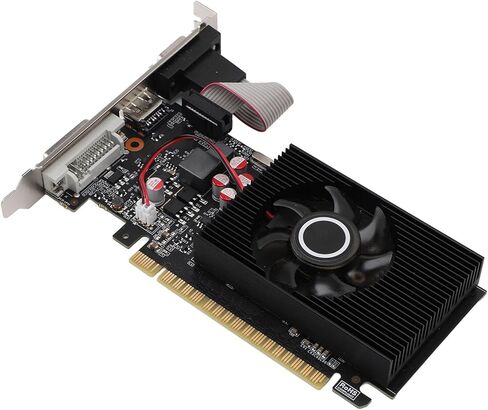 بطاقة رسومات EBTOOLS GT 740 سعة 4 جيجابايت، 4 جيجابايت DDR3 128bit PCI Express 3.0 x8 مع مروحة تبريد الهواء ولا يوجد مصدر طاقة خارجي، للكمبيوتر المكتبي مع مخرج DVI VGA in Kuwait