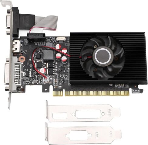 بطاقة رسومات EBTOOLS GT 740 سعة 4 جيجابايت، 4 جيجابايت DDR3 128bit PCI Express 3.0 x8 مع مروحة تبريد الهواء ولا يوجد مصدر طاقة خارجي، للكمبيوتر المكتبي مع مخرج DVI VGA in Kuwait