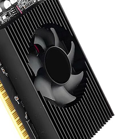 بطاقة رسومات DDR3، ذاكرة 4 جيجا بايت، معالجات دفق 320، بطاقة فيديو منخفضة المستوى مع منفذ HDMI DVI VGA لبث الألعاب 7 8 10 للاستخدام اليومي in Kuwait