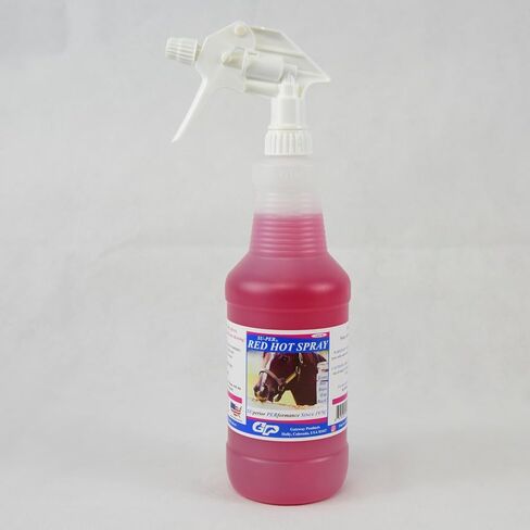 SU-PER Red Hot Chewing Deterrent for Horses, Quart with Sprayer Liquid in Saudi Arabia