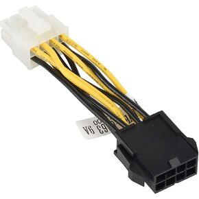 Supermicro Cable CBL-PWEX-0663 5cm PCIe 8 Pin BK to CPU 8 Pin WH Power Adapter in Saudi Arabia