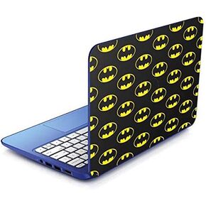 غلاف كمبيوتر محمول من Skinit متوافق مع Stream 11-d010nr 11.6in - تصميم مطبوع بالكامل بشعار Warner Bros Batman مرخص رسميًا in Kuwait