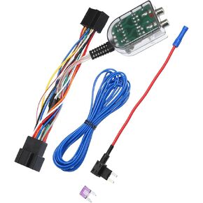Car Add an Amp Amplifier Adapter Interface to Radio System for Chevrolet Silverado 2007-2013 with Blue Extension Wire Fuse Replacement Car Parts in Kuwait