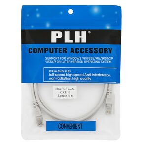 D & K Exclusives Cat 6 Ethernet Cable 1 Meter High-Speed LAN Network Cable for Computer, Router, and Modem RJ45 Patch Cord with Anti-Interference Design, Plug & Play Internet Cable (1 Pack) in Saudi Arabia