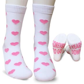 FujLoy 2 Years Down Forever To Go Socks, Husband Gift,Wife Gift, Anniversary Socks, His and Hers Gift,Couple Gifts. in Saudi Arabia