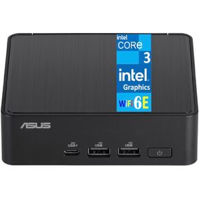 ASUS NUC 14 Pro AI Powered Mini Desktop (Intel Core 3 100U، Intel Graphics، 16GB DDR5، 512GB PCIe SSD، 2 Thunderbolt 4، WiFi 6E، Bluetooth 5.3، 90W PSU، RJ-45، 2 HDMI، Win 11 Home) (متجدد) in Kuwait