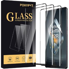 3 Pack Screen Protector for OnePlus 12R, UltraClear, 9H Hardness, Bubble-Free Installation, Case-Friendly, Supports Fingerprint Sensor in Saudi Arabia