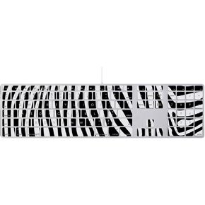 MightySkins Skin Compatible with Apple Keyboard with Numeric Keypad wrap Cover Sticker Skins Black Zebra in Saudi Arabia
