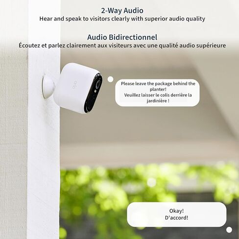 Arlo Essential XL Security Camera 2K Indoor and Outdoor, 2nd Gen, Wire-Free with Spotlight, 2-Way Audio and Color Night Vision (Renewed) in Saudi Arabia