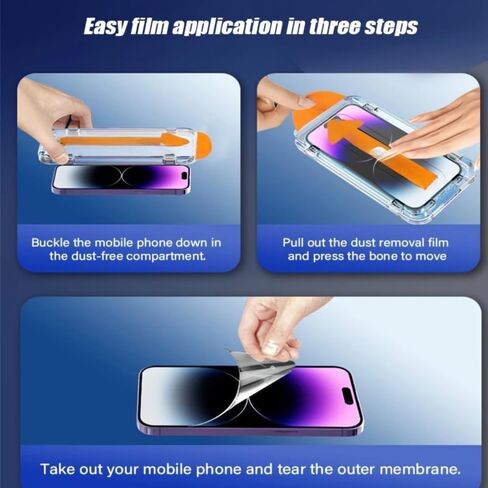 واقي شاشة لهاتف iPhone 17 Pro Max، تغطية كاملة من الزجاج المقسى 9H+، مضاد للخدش، خالي من الفقاعات، سهل التركيب in Saudi Arabia