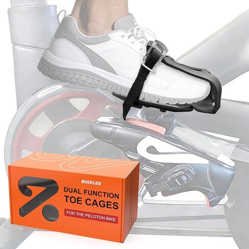 Bucklos Toe Cage for Peloton Bike + - Pedals,Convert Look Delta to Dual Function Pedal Ride with Sneakers or Peloton Shoes,Indoor Exercise Bike Accessories for Friends, Family, Spin Class in Saudi Arabia