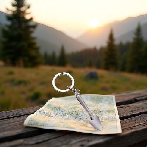 Silver Mini Shovel Tool Keychain,Shovel Keyring Pendant,Wrench Keychain Spanner,Novelty Shovel Repair Tools,Multitool Keychains Gift for Men Women in Saudi Arabia