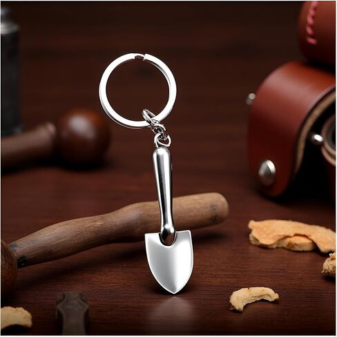 Silver Mini Shovel Tool Keychain,Shovel Keyring Pendant,Wrench Keychain Spanner,Novelty Shovel Repair Tools,Multitool Keychains Gift for Men Women in Saudi Arabia