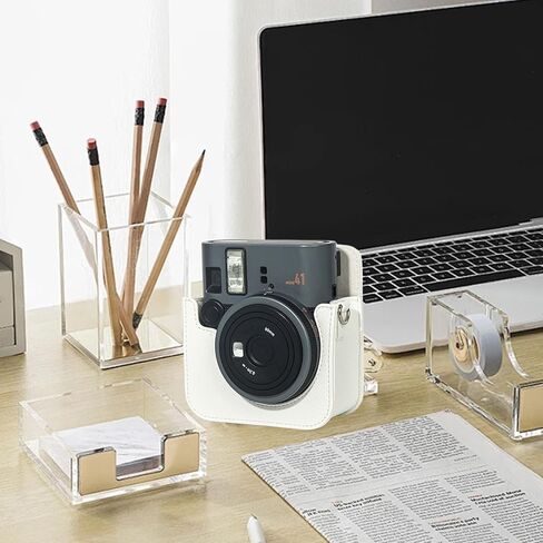 Instant Camera Box/Cover, PU Leather Protective Bag with Shoulder Strap for Mini 41 Digital Camera, Portable and TravelFriendly Design, Perfect for Photography Enthusiasts in Kuwait