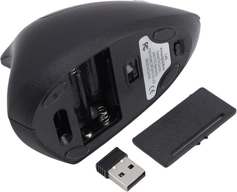 Goshyda 2.4G ماوس رأسي مريح، ماوس USB ضوئي لاسلكي مع 800/1200/1600 نقطة في البوصة، وحدة تحكم في مؤشر اليد اليمنى لألعاب العمل المكتبي in Kuwait