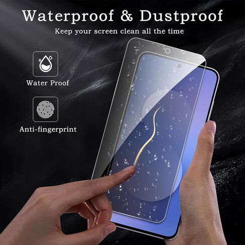 Privacy Screen Protector for Samsung Galaxy S25 FE, Shatterproof Tempered Glass Accessories, Anti Spy Tempered Glass Film, Case Friendly Ultra Resistant 9H Hardness Anti-Glare HD Black -3 Pack in Saudi Arabia