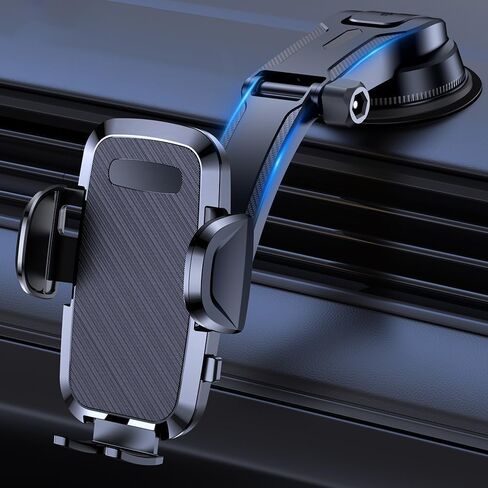 Car Phone Holder Mount, Upgraded Handsfree Stand, Phone Holder for Car Dashboard, Thick Case Friendly for All Smartphones in Saudi Arabia