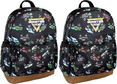 INTIMO Monster Jam Trucks Dragon Zombie Grave Digger Megalodon All Over Print Backpack in Kuwait