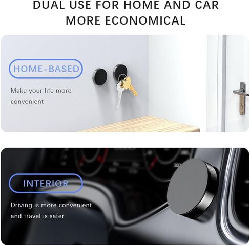 Mini Universal Magnet for Car Metal Magnetic Phone Holder for Car Dash Magnetic Cars Mount Holder,Black in Saudi Arabia
