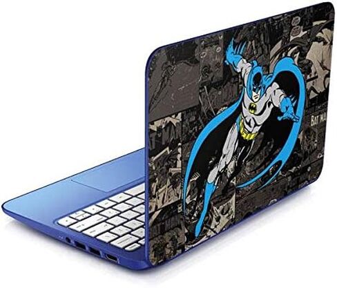 غلاف كمبيوتر محمول من Skinit متوافق مع Stream 11-d010nr 11.6in - تصميم وسائط مختلطة من Warner Bros Batman مرخص رسميًا in Kuwait