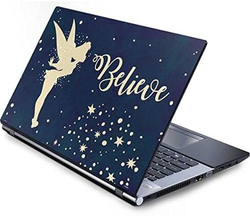 Skinit Decal Laptop Skin Compatible with Generic 16in Laptop (13.4in X 9.26in) - Officially Licensed Disney Tinker Bell Believe Design in Saudi Arabia