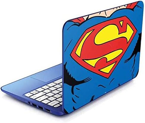 غلاف كمبيوتر محمول من Skinit متوافق مع Stream 11-d010nr 11.6in - تصميم صندوق Warner Bros Superman المرخص رسميًا in Kuwait