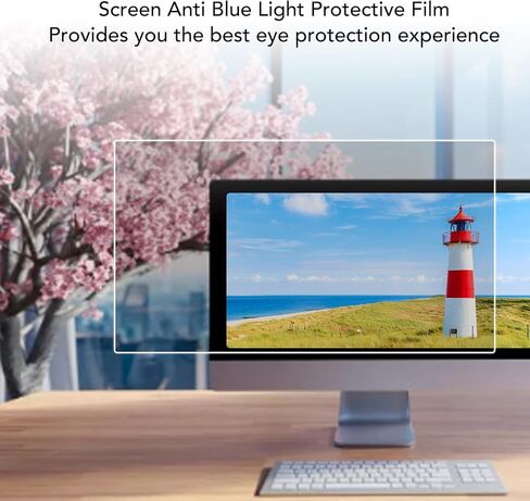 Zopsc Computer Blue Light Blocking Screen Protector for 23in PC, Anti reflective and Anti glare Filter Film for 16:9 Widescreen Computer Screen in Saudi Arabia