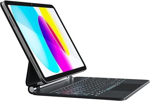 for iPad 11th(A16, 2025)/10th Generation Case with Keyboard, Ultra-Slim & Lightweight, Magnetic Detachable Rechargeable Smart Folio for iPad A16 11"/10th 10.9", Grey in Saudi Arabia