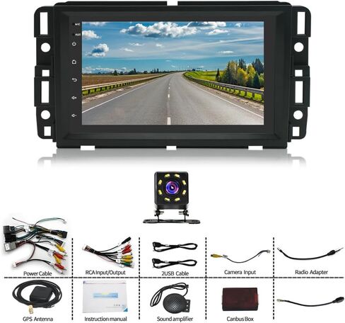 7" Wireless Double Din Car Stereo Radio for 2007 2008 2009 Saturn Sky with Carplay/Android Auto,GPS Nav/Bluetooth/WiFi/FM/8 LED Backup Camera/2+32G in Saudi Arabia