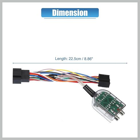 Car Add an Amp Amplifier Adapter Interface to Radio System for Chevrolet Silverado 2007-2013 with Blue Extension Wire Fuse Replacement Car Parts in Kuwait