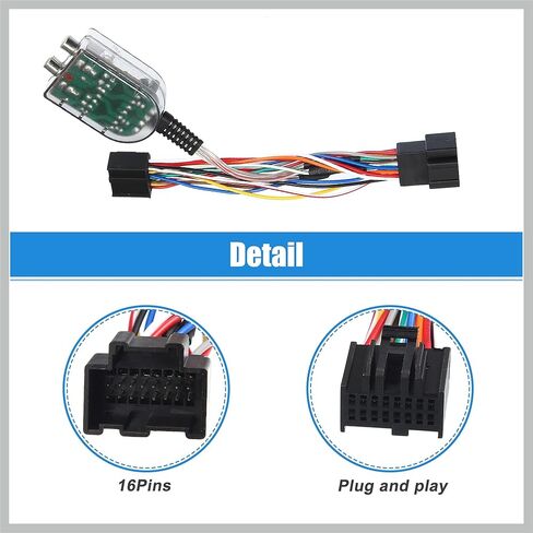 Car Add an Amp Amplifier Adapter Interface to Radio System for Chevrolet Silverado 2007-2013 with Blue Extension Wire Fuse Replacement Car Parts in Kuwait