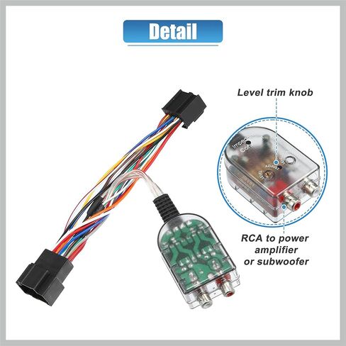 Car Add an Amp Amplifier Adapter Interface to Radio System for Chevrolet Silverado 2007-2013 with Blue Extension Wire Fuse Replacement Car Parts in Kuwait