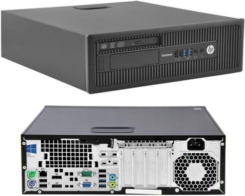 كمبيوتر مكتبي HP Elitedesk 800 G1 SFF، سطح مكتب i7 مجدد، أجهزة كمبيوتر Windows 11 Business، ذاكرة الوصول العشوائي 16 جيجابايت، SSD 256 جيجابايت، DVD، DP، HDMI، WiFi، BT، VGA، USB، لوحة مفاتيح وماوس لاسلكية + لوحة ماوس TJJ (متجددة) in Saudi Arabia