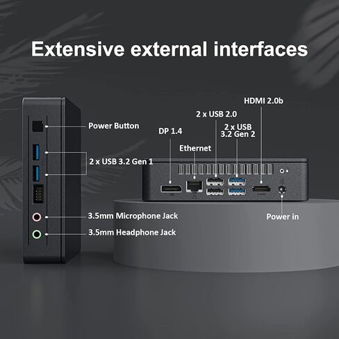 Intel NUC 11 Essential Atlas Canyon Intel Celeron Processor N4505 NUC11ATKC2 Mini PC 2.0 GHz - 2.9 GHz Burst, 2 core, 2 Thread, 10W,Intel UHD Graphics, 450 – 750 MHz Burst(8G RAM 256G SSD) (Renewed) in Saudi Arabia